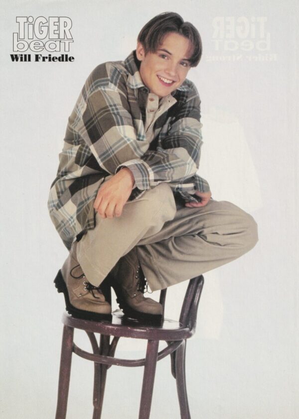 Rider Strong Will Friedle teen magazine pinup chair Tiger Beat