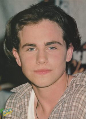 Rider Strong Leonardo Dicaprio teen magazine pinup Bop headshot lips blue eyes