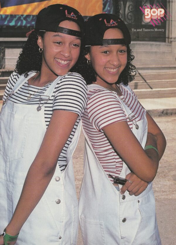 Rider Strong Tia Mowry Tamera Mowry teen magazine pinup brown hat Bop - Image 2