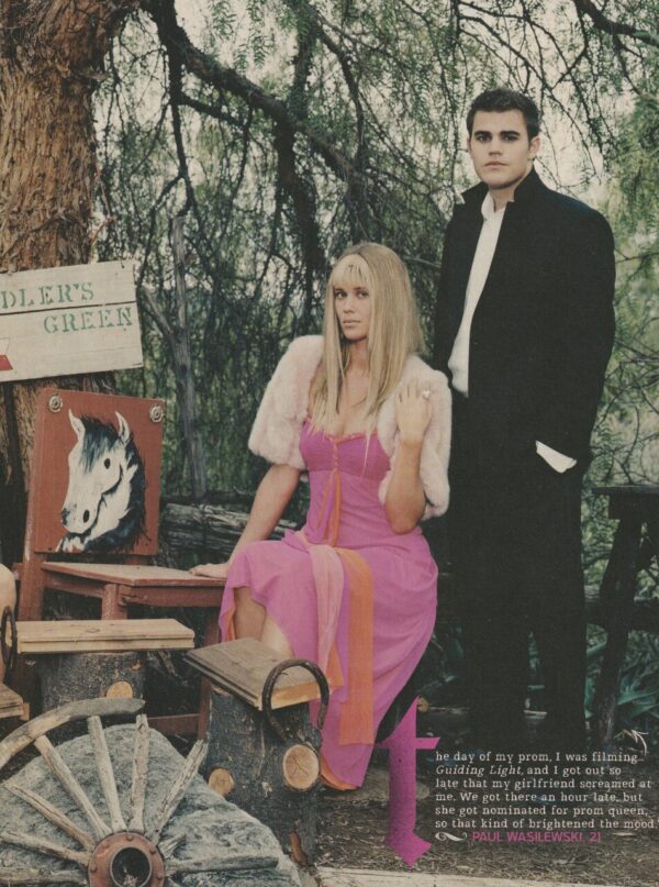 Paul Wesley Gregory Smith teen magazine pinup Vampire Diaries