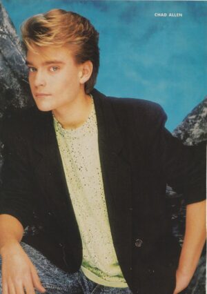 Chris Young Chad Allen teen magazine pinup headshot Teen Machine hottie