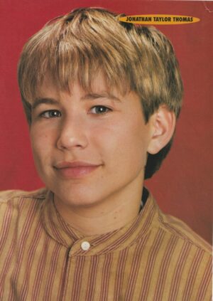 Jonathan Taylor Thomas Richard Jackson teen magazine pinup orange shirt Teen Machine