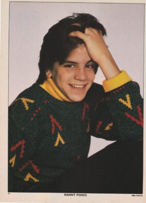 Kirk Cameron Danny Ponce teen magazine pinup Teen Machine sweater