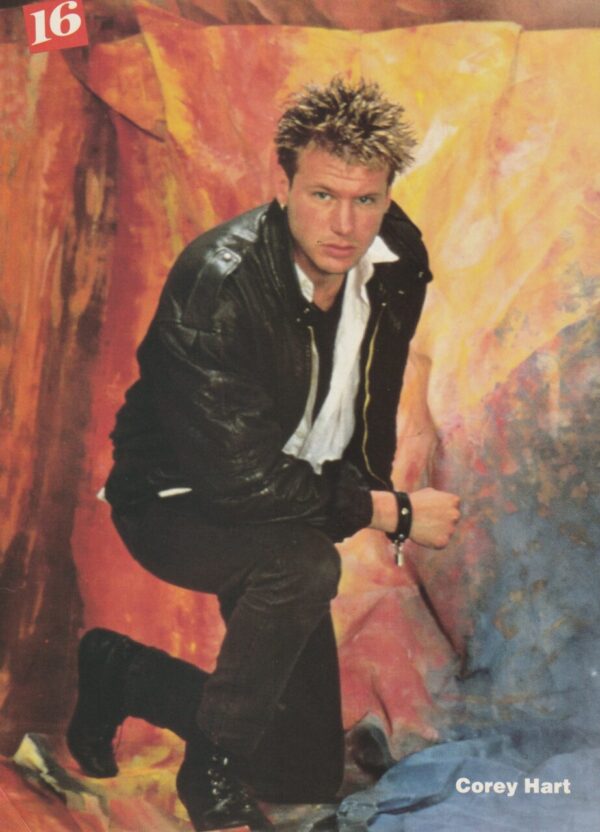 Kirk Cameron Corey Hart teen magazine pinup blue shirt 16 mag - Image 2