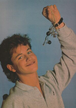 Kirk Cameron teen magazine pinup clipping eating grapes Teen Beat