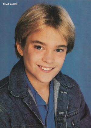 Chad Allen teen magazine pinup clipping Teen Machine pix Bop jean jacket