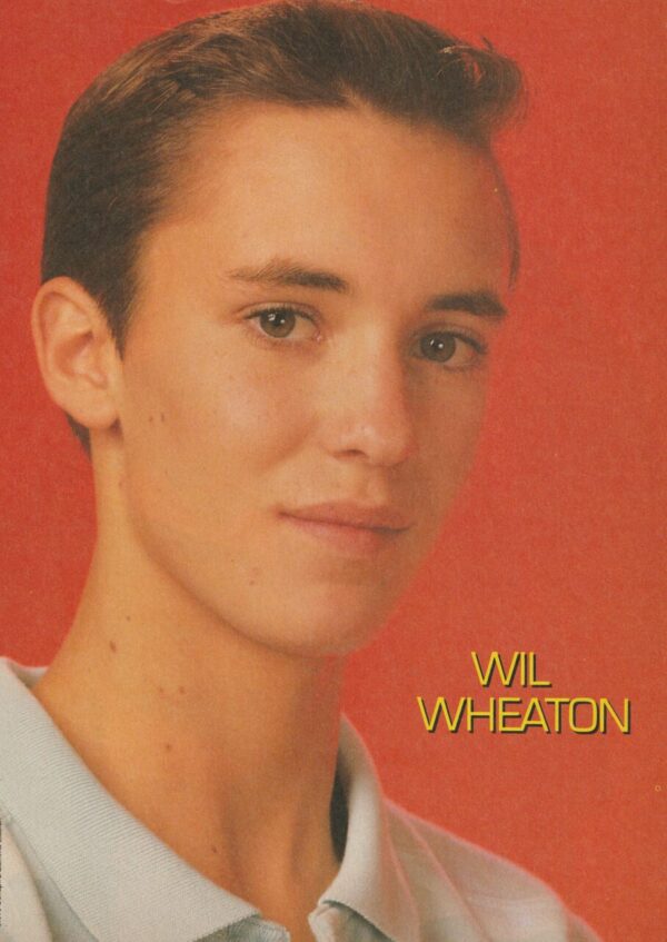 Wil Wheaton Chad Allen teen magazine pinup clipping Tiger Beat pix headshot