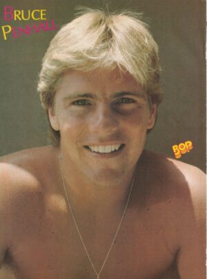 Bruce Penhall Matt Dillon teen magazine pinup clipping Tiger Beat pix shirtless