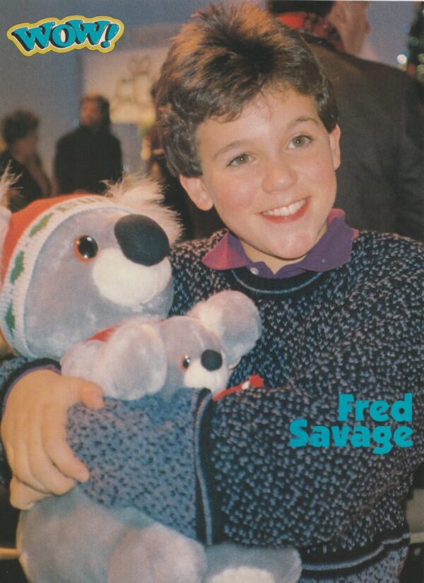 David Faustino Fred Savage teen magazine pinup clipping Wow Christmas pix - Image 2