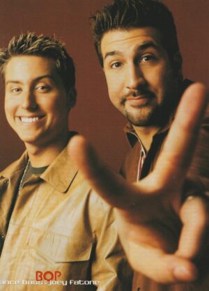 Joey Fatone Lance Bass teen magazine pinup clipping vintage photo shoot Bop