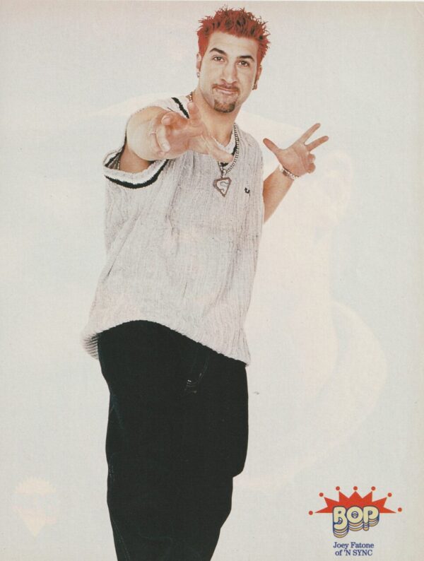 Joey Fatone Brian Littrell teen magazine pinup clipping vintage Bop pix 90’s pop