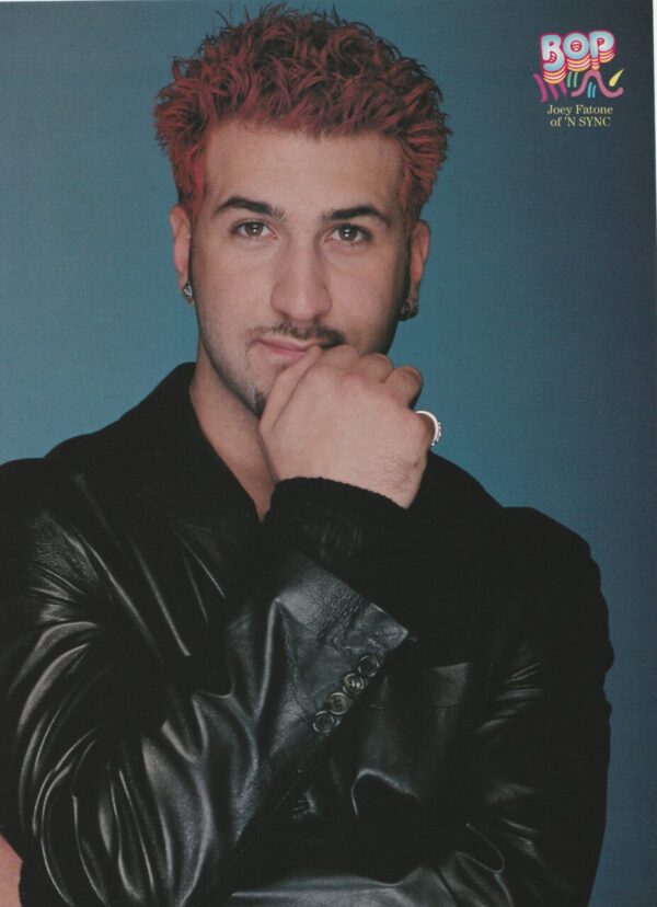 Joey Fatone Brian Littrell teen magazine pinup clipping vintage Bop pix 1999 - Image 2