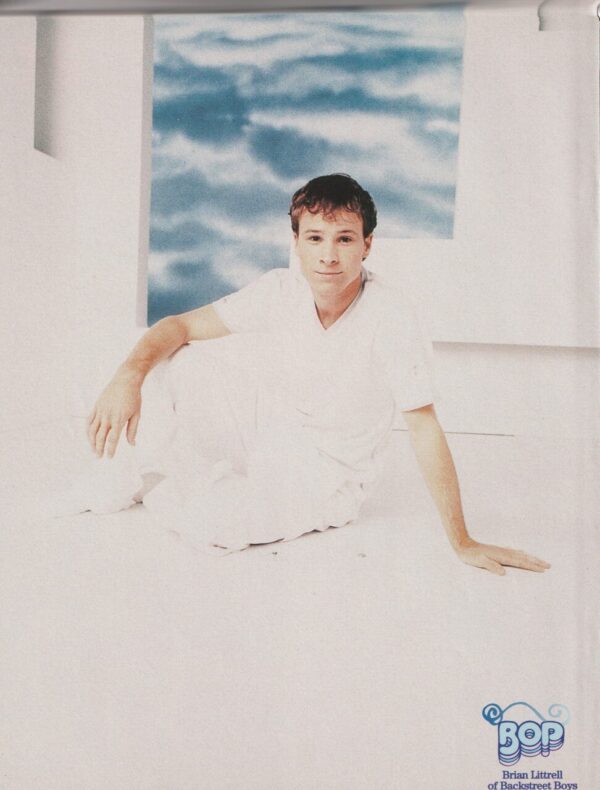 Joey Fatone Brian Littrell teen magazine pinup clipping vintage Bop pix 1999