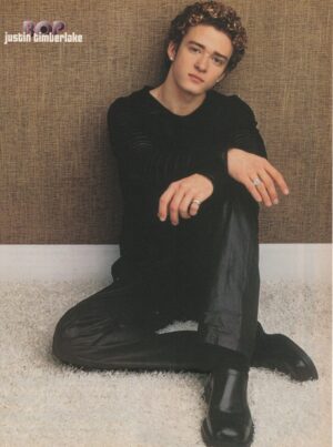 Justin Timberlake Nsync teen magazine pinup clipping vintage black pants pix
