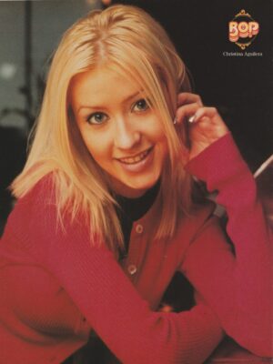 JC Chasez Christina Aguilera teen magazine pinup clipping vintage pix pink