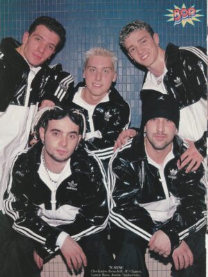 Justin Timberlake Nsync teen magazine pinup clipping vintage Bop pix blue tile