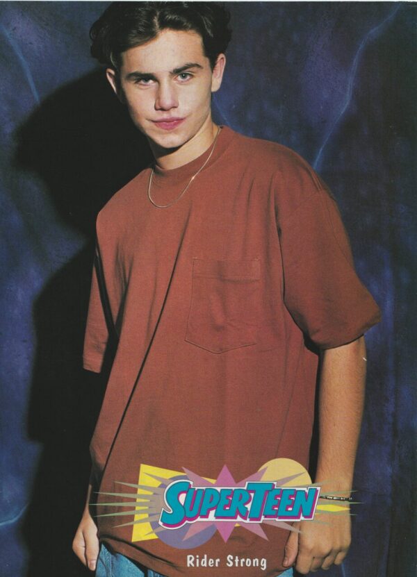 Zachery Ty Bryan Rider Strong teen magazine pinup clipping vintage hand in hair - Image 2
