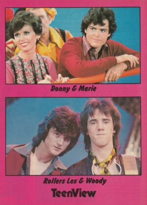 Bay City Rollers teen magazine pinup clipping Donny Osmond Marie Osmond Teen View