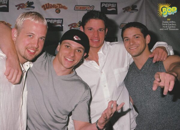 Chris Kirkpatrick 98 Degrees teen magazine pinup red shirt open hand Bop Nsync - Image 2