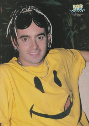 Chris Kirkpatrick 98 Degrees yellow happy face Bop Nsync pix