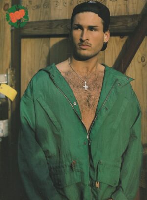 Color Me Badd Linear teen magazine pinup green jacket Bop silver cross pix