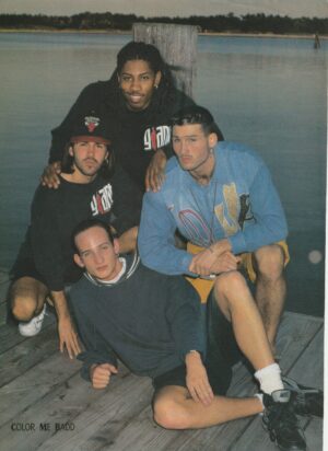 Color Me Badd teen magazine pinup clipping lake shorts Teen Machine 90's