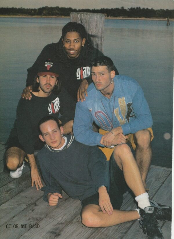 Color Me Badd teen magazine pinup clipping lake shorts Teen Machine 90's