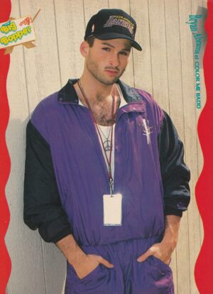 Bryan Abrams Color Me Badd teen magazine pinup purple jacket Big Bopper pix