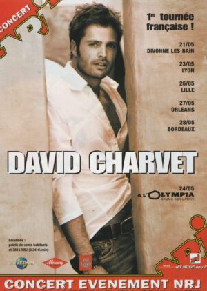 David Charvet teen magazine pinup clipping Olympia add Universal 90's
