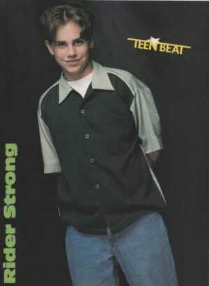 Rider Strong Jonathan Jackson teen magazine pinup jeans black shirt Boy Meet's World pix
