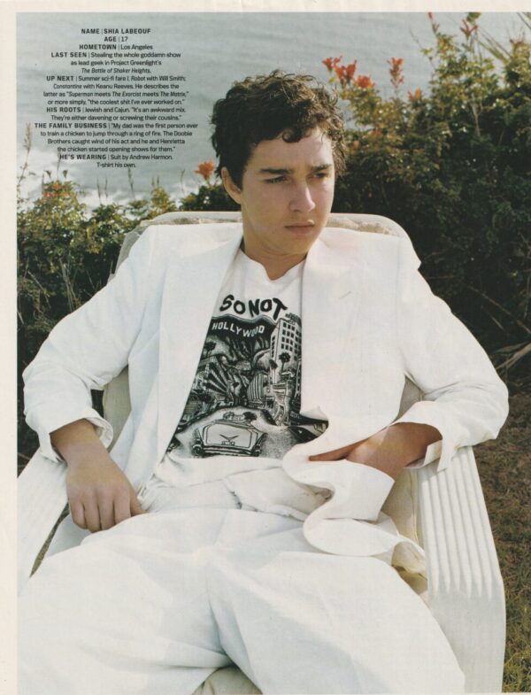 Sarah Michelle Gellar Shia Labeouf teen magazine clipping pinup grass nature pix - Image 2