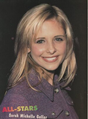 Sarah Michelle Gellar Scott Robinson Five 5 teen magazine pinup clipping boy band All-Stars pix