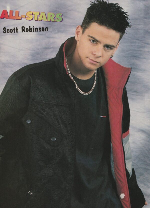 Sarah Michelle Gellar Scott Robinson Five 5 teen magazine pinup clipping boy band All-Stars pix - Image 2