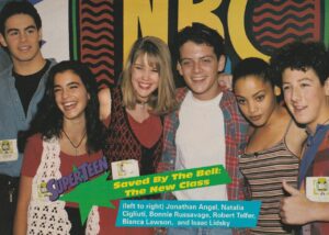 Saved by the Bell New Class Natalia Cigliuti Jonathan Angel Bonnie Russavage teen magazine pinup clipping Superteen