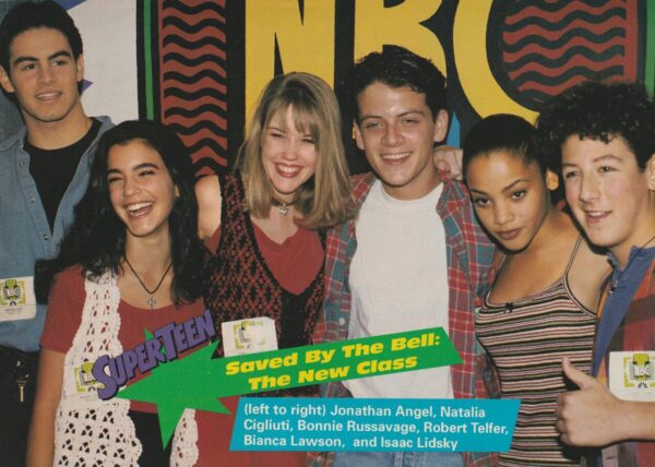 Saved by the Bell New Class Natalia Cigliuti Jonathan Angel Bonnie Russavage teen magazine pinup clipping Superteen