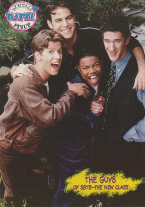 Saved by the Bell New Class Andrew Shue Jonathan Angel Richard Jackson Christian Oliver Dustin Diamond teen magazine pinup 90's Tutti Frutti