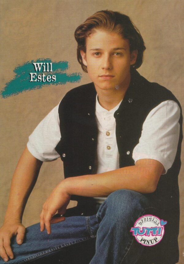 Richard Jackson Saved by the Bell New Class Will Estes teen magazine pinup green shirt tree Tutti Frutti 90's tv show - Image 2