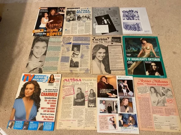 Alyssa Milano teen magazine pinup poster clipping lot Tiger Beat Teen Beat pix - Image 4