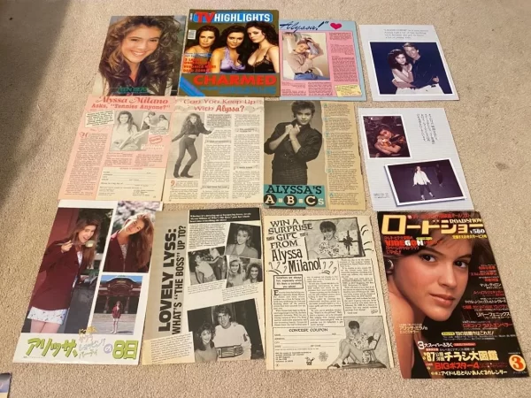 Alyssa Milano teen magazine pinup poster clipping lot Tiger Beat Teen Beat pix - Image 2