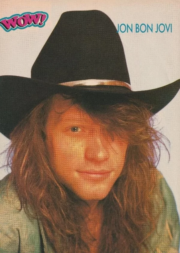 Bret Michaels Poison Jon Bon Jovi teen magazine pinup clipping vintage Wow glove - Image 2