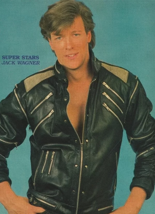 Brian Bloom Jack Wagner teen magazine pinup clipping vintage black guitar pix - Image 2