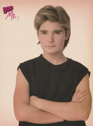 Corey Feldman Menudo teen magazine pinup clipping vintage black shirt muscles