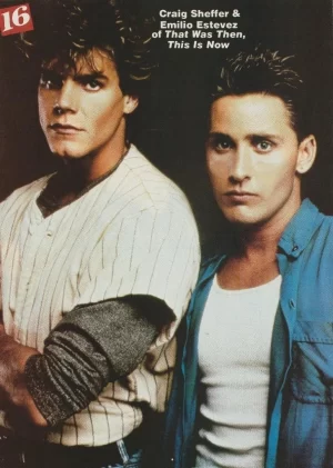 Emilio Estevez Craig Sheffer George Michael teen magazine pinup clipping pix