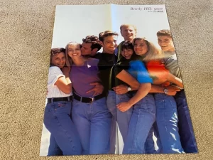 Shannen Doherty Jason Priestley Luke Perry teen magazine poster Tori Spelling