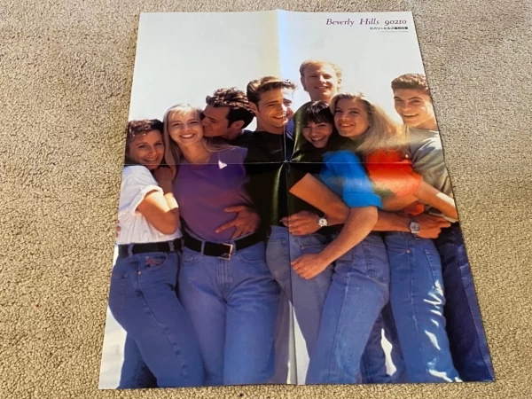 Shannen Doherty Jason Priestley Luke Perry teen magazine poster Tori Spelling