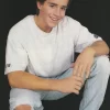 Elijah Wood Wil Horneff teen magazine pinup squatting ripped jeans Flipper 90's hunk