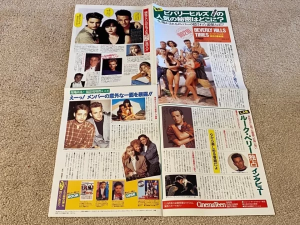 Shannen Doherty Jason Priestley Luke Perry teen magazine poster Tori Spelling - Image 2