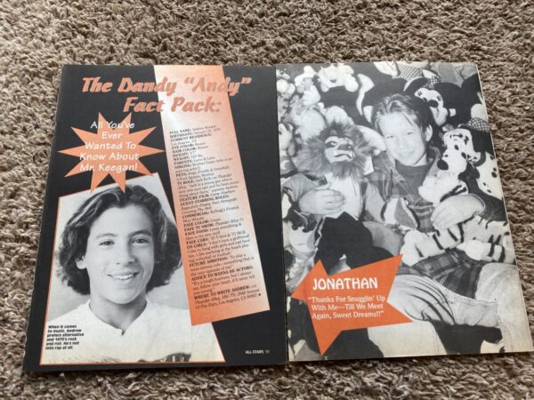 Jonathan Taylor Thomas Taran Noah Smith Zachery Ty Bryan teen magazine clipping All-Stars 3 pages - Image 2