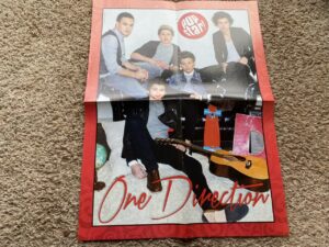 One Direction Ross Lynch R5 teen magazine poster black leather couch Pop Star