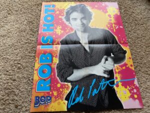 Miley Cyrus Robert Pattinson teen magazine poster hands Bop puppy Bop